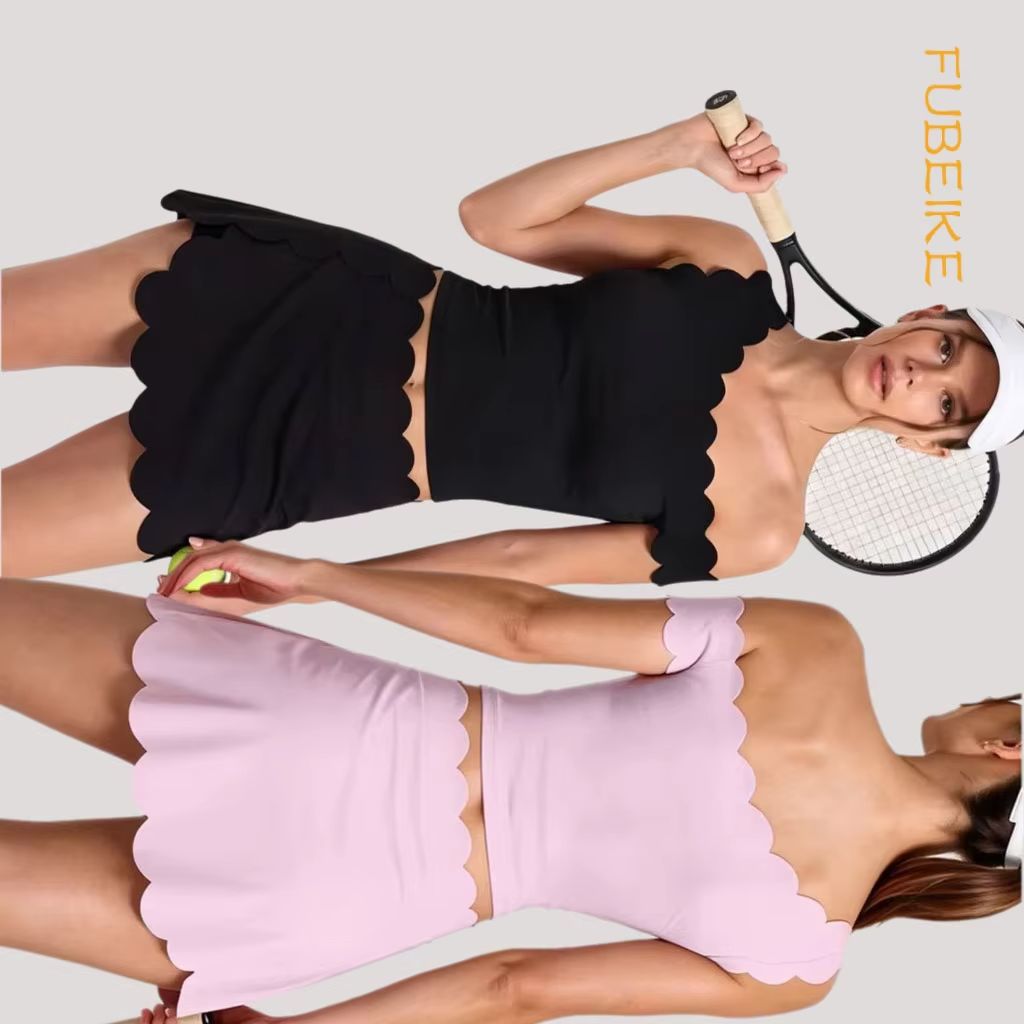 Pilates Yoga One - Kadınlar İçin Tek Omuzlu, Dolgulu, Fırfırlı,